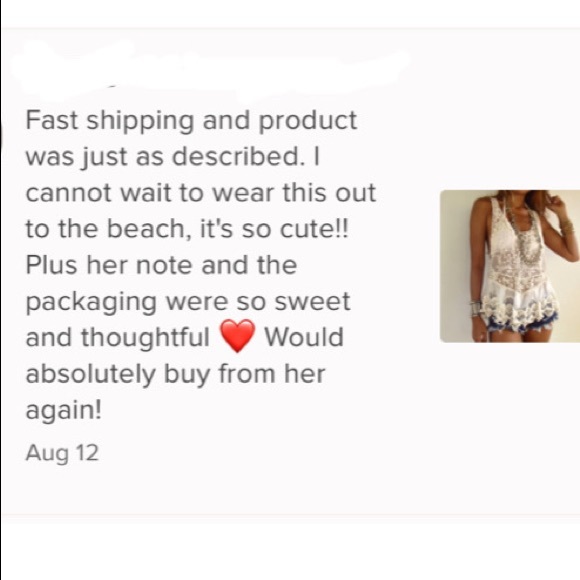 Last 1 M! New Bohemian Crochet & Lace Tank Top Swim Coverup - Picture 14 of 16